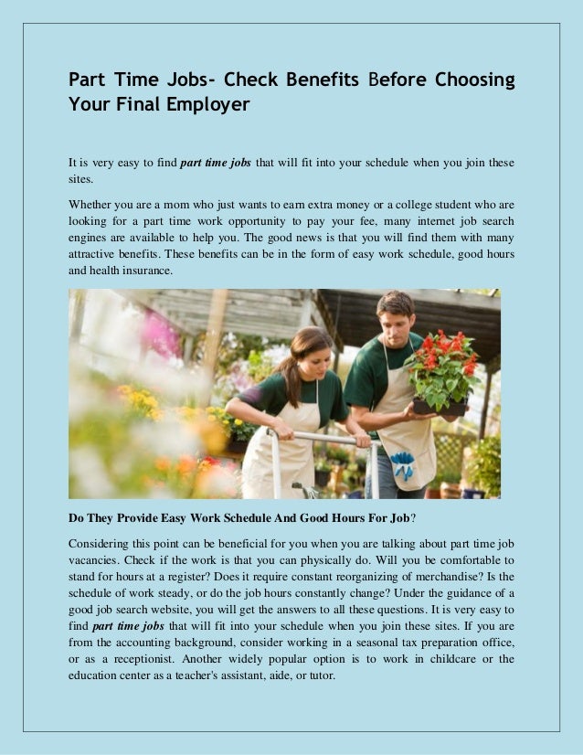 Part Time Jobs That Offer Insurance 7 Employers That