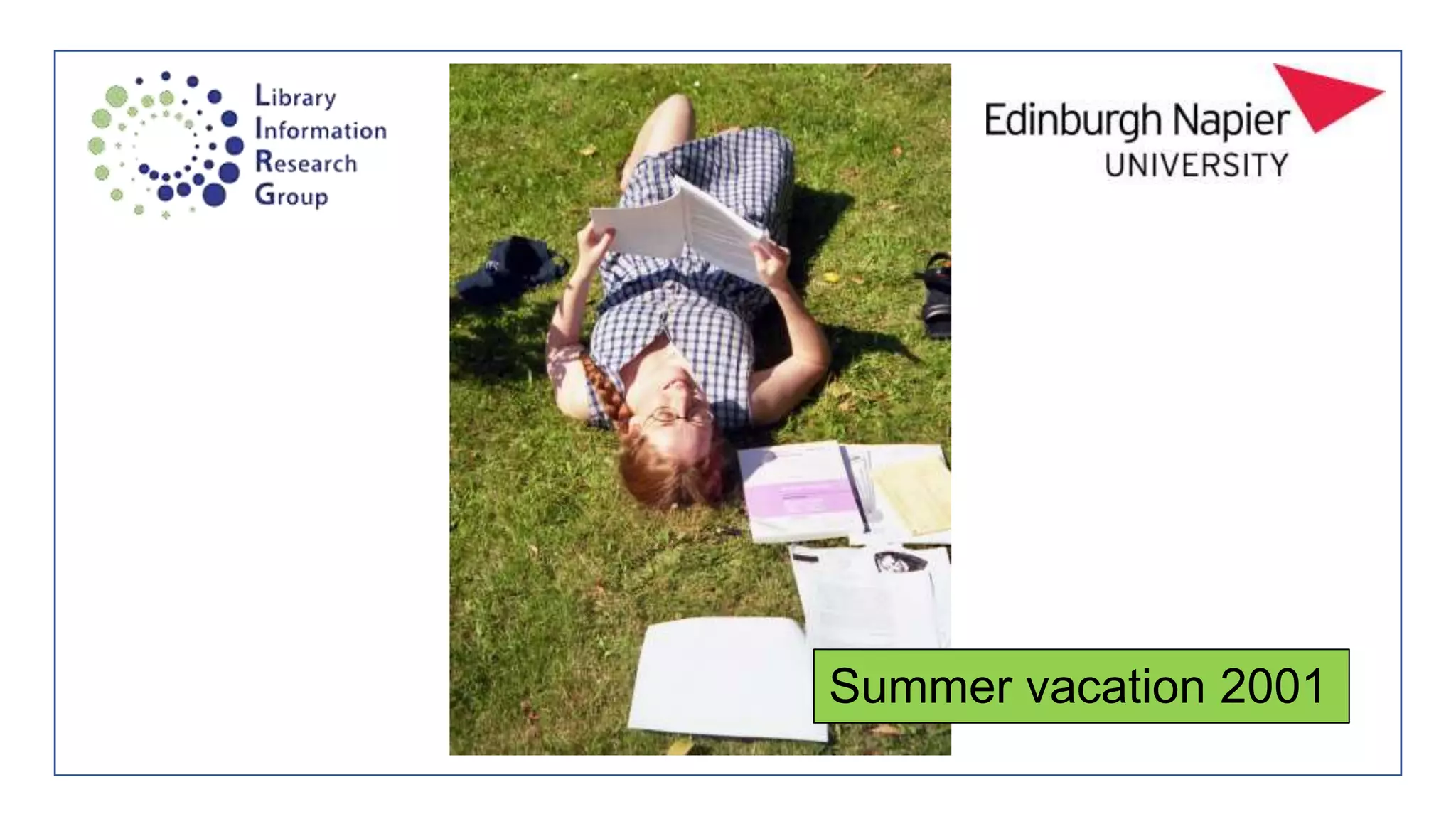 Summer vacation 2001
 