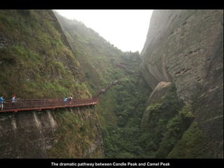 The dramatic pathway between Candle Peak and Camel Peak
 