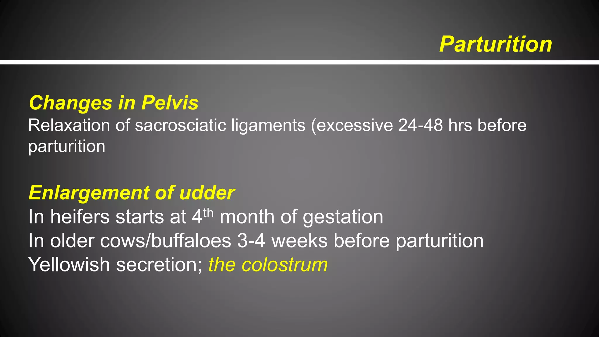 Parturition in animals | PPTX