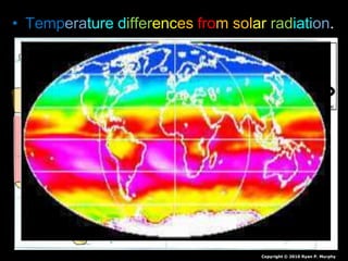 • Temperature differences from solar radiation.
Copyright © 2010 Ryan P. Murphy
 