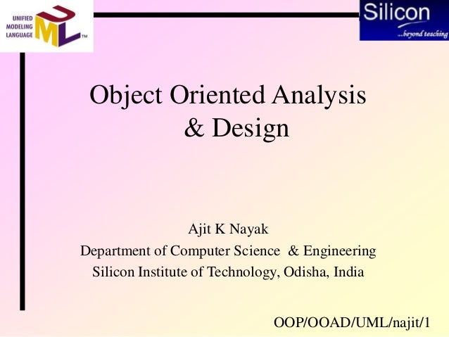 object oriented analysis design using uml uml design