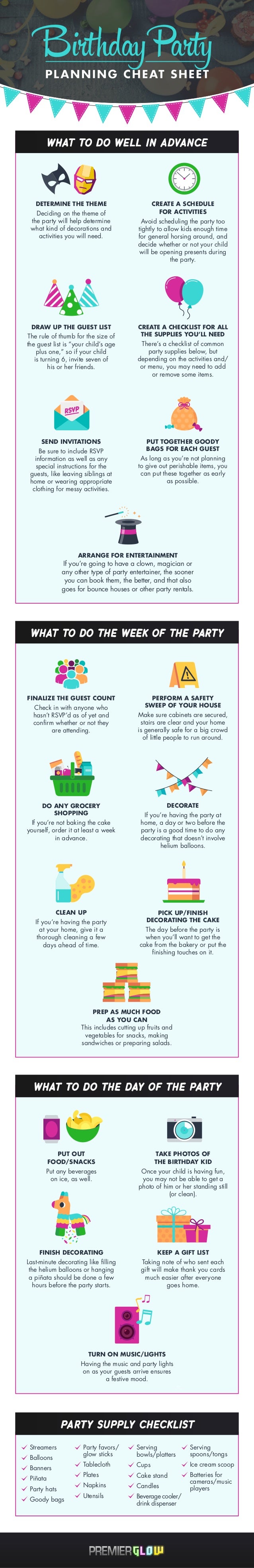 party planning schedule