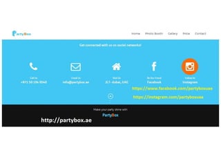 Partybox photo booth fun