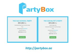 Partybox photo booth fun