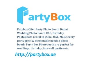Partybox photo booth fun
