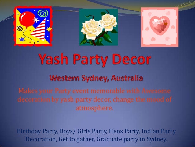 All Occasions Party  Decorations  Sydney  by Yash Party  Decor 