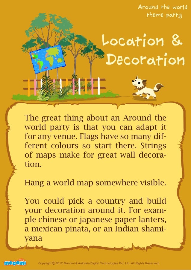 Around the World Theme Party for kids – Mocomi.com