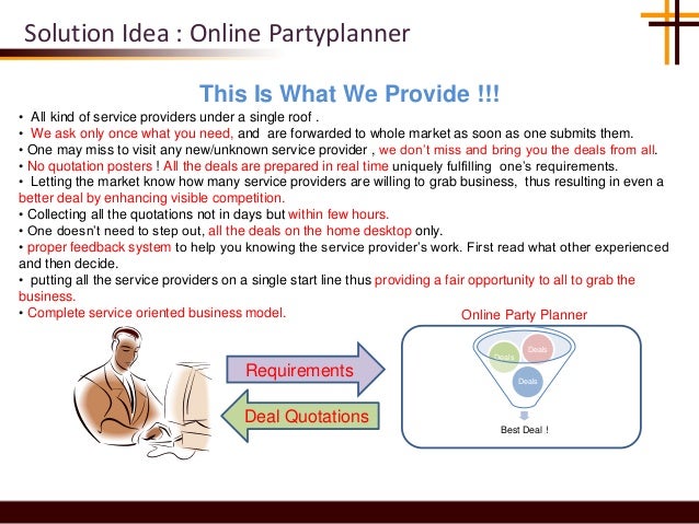 online party planner