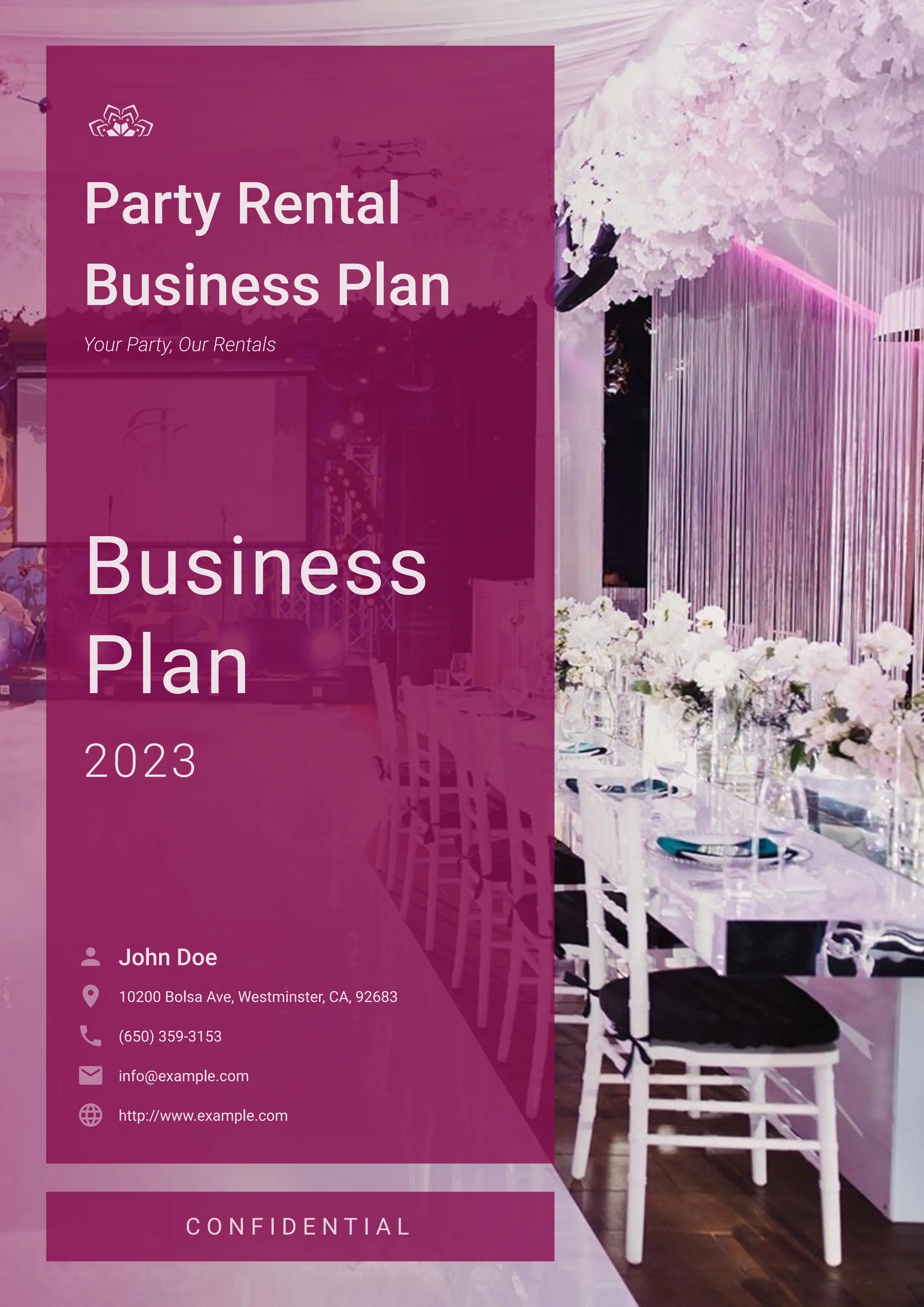 party rental business plan example...pdf