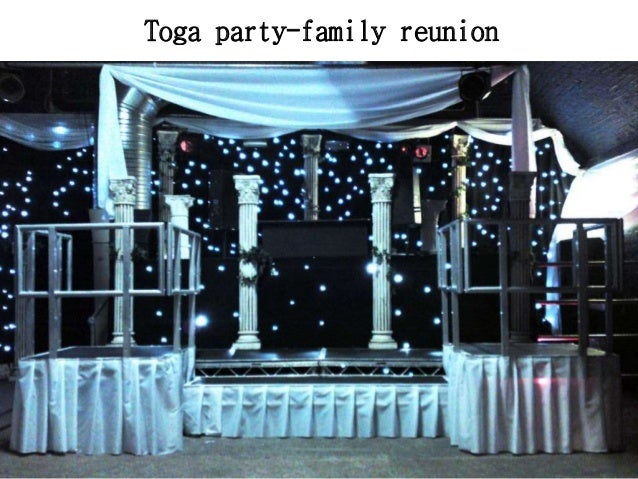 Family reunion party decorations