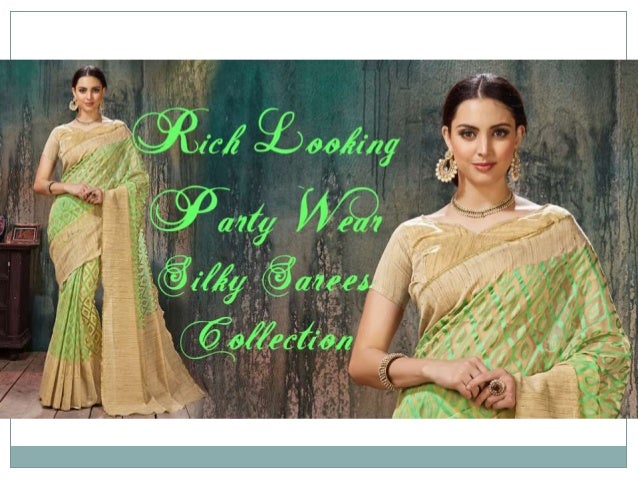 new design party wear saree
