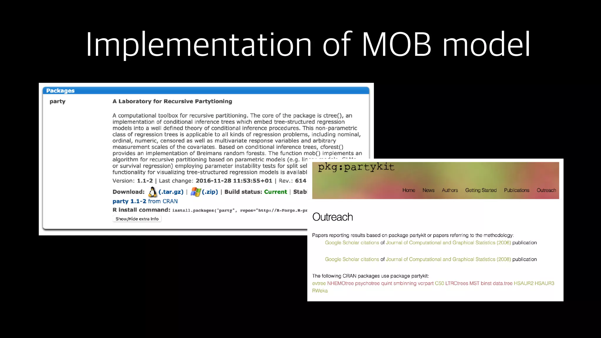 Implementation of MOB model
 