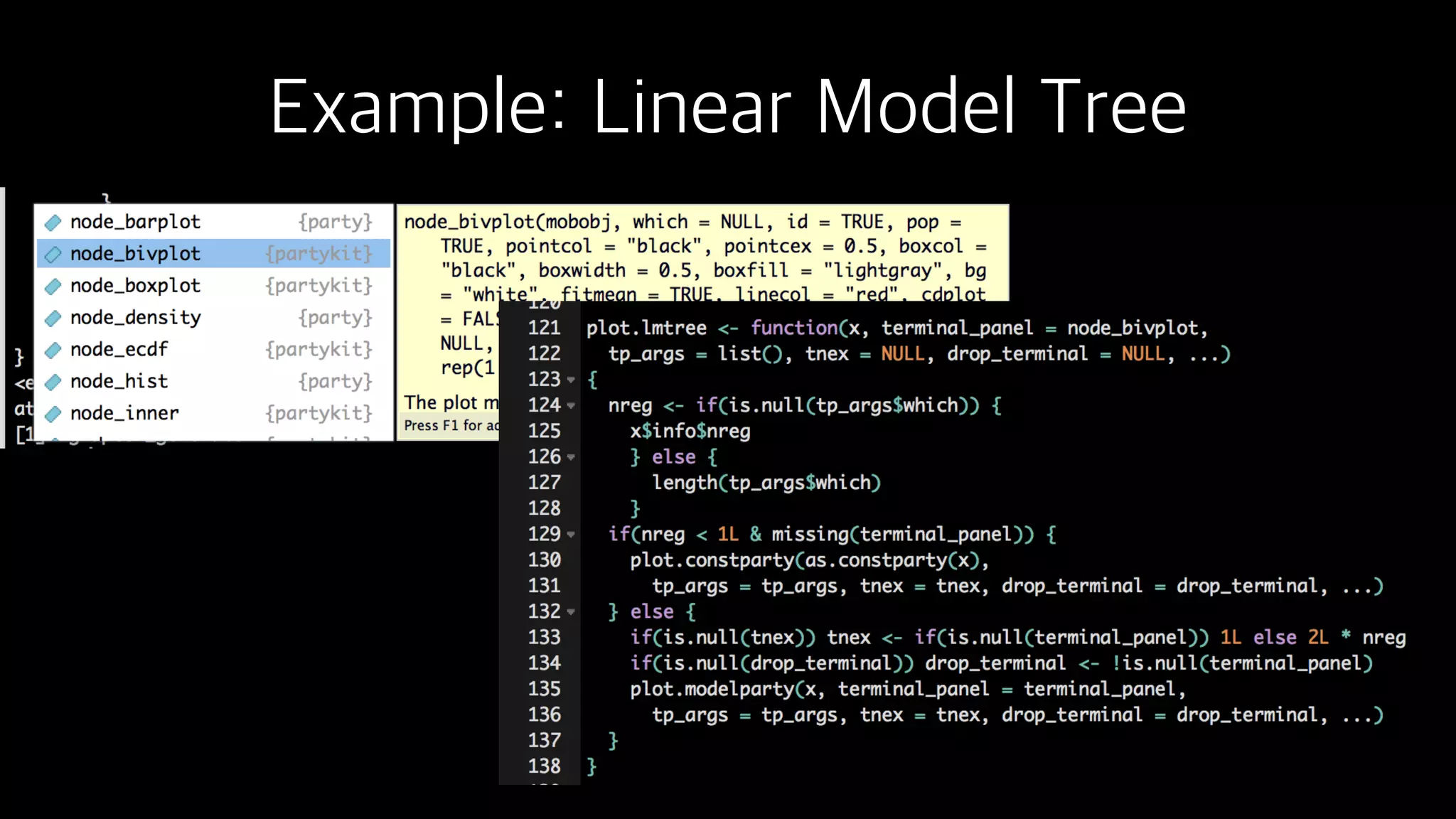 Example: Linear Model Tree
 