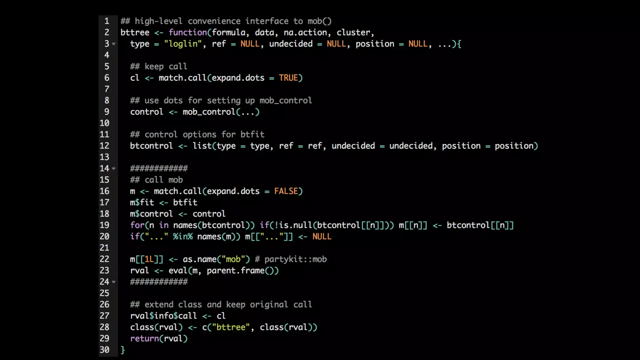 bttree() in psychotree
 