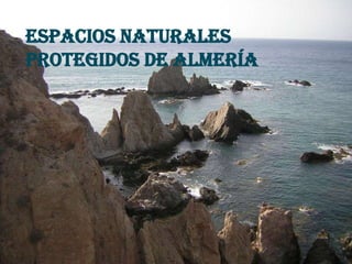Espacios Naturales
Protegidos de Almería
 
