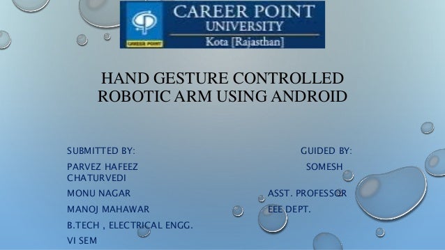 robotic arm using arduino ppt