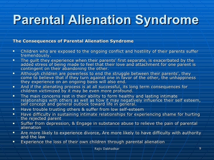 Parental Alienation Syndrome