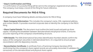 Pas Filing PAS-6 Filing Form: A Comprehensive Guide | PPTX