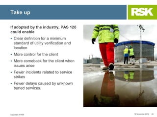 PAS 128: Specification for underground utility detection, verification ...