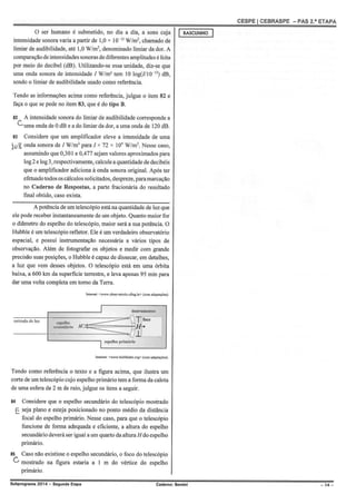 Gabarito PAS 2, subprograma 2014, caderno Bernini