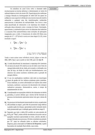 Gabarito PAS 2, subprograma 2014, caderno Bernini