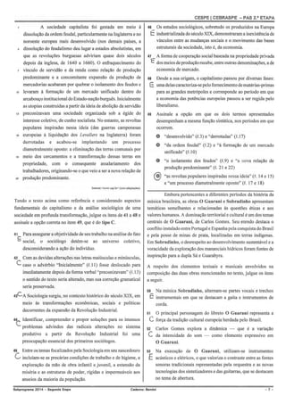 Gabarito PAS 2, subprograma 2014, caderno Bernini