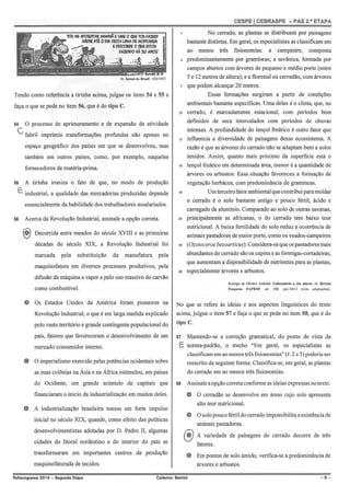 Gabarito PAS 2, subprograma 2014, caderno Bernini