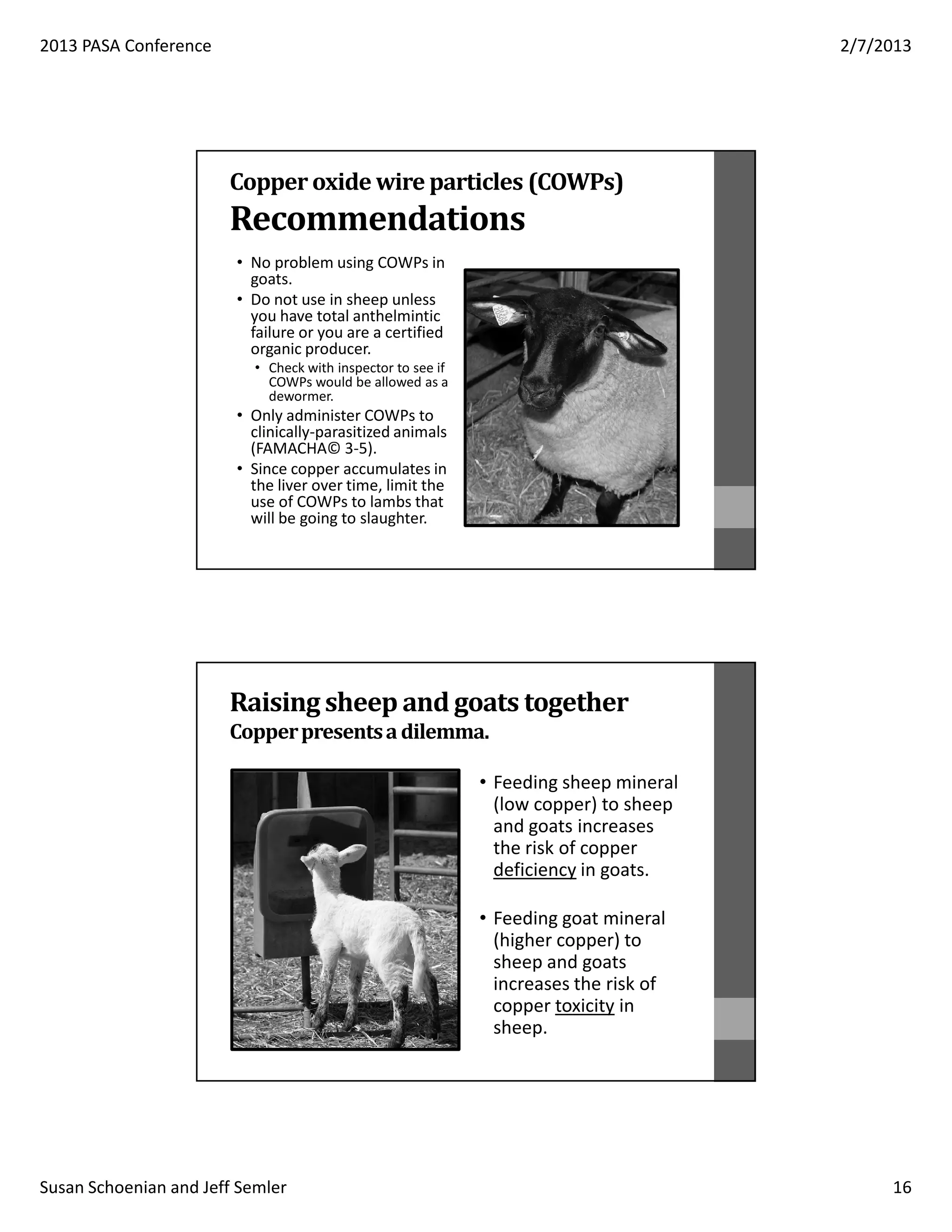 Top 130 + Copper poisoning in animals