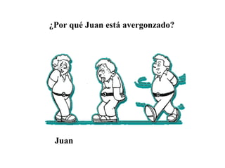 ¿Por qué Juan está avergonzado?




 Juan
 