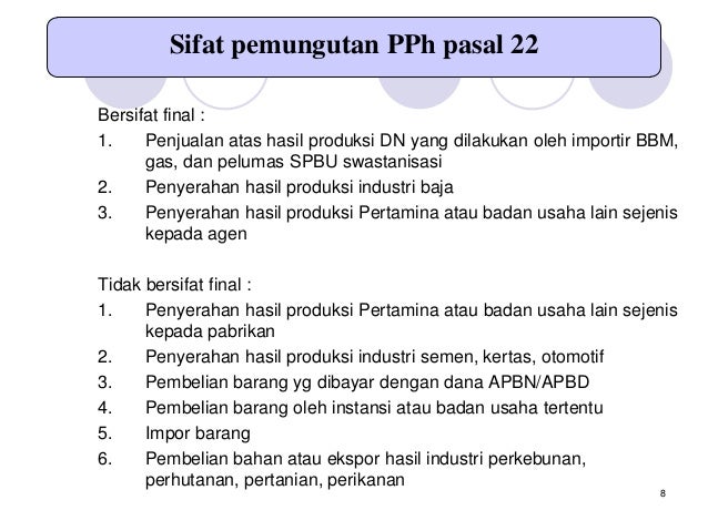 Pph Pasal 22