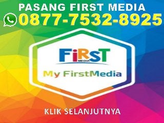 Pasang first media wifi only
