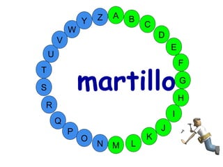 M
A
G
S
C
U
H
W
Y
I
F
D
B
L
K
J
T
R
Q
P
O
N
E
V
Z
martillo
 