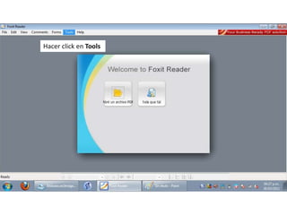 Hacer click en Tools