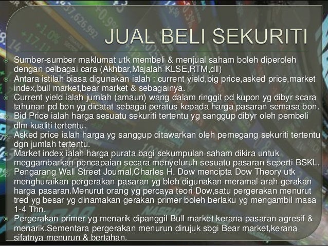 Introduction To Business - Pasaran Saham