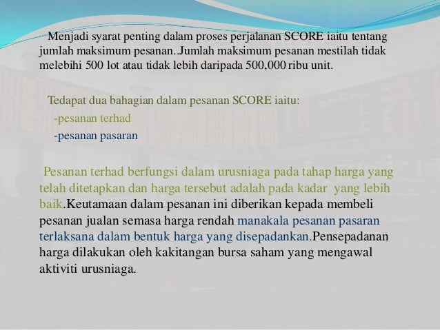 Introduction To Business - Pasaran Saham