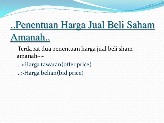 Introduction To Business - Pasaran Saham