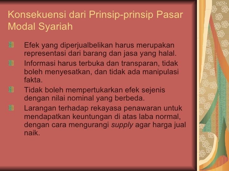 Pasar Modal Syari’Ah