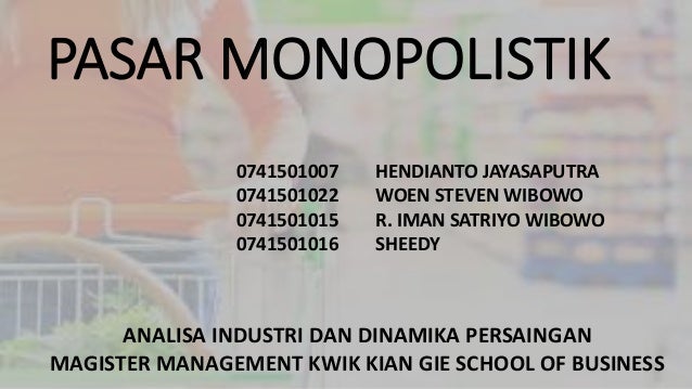 Pasar Monopolistik