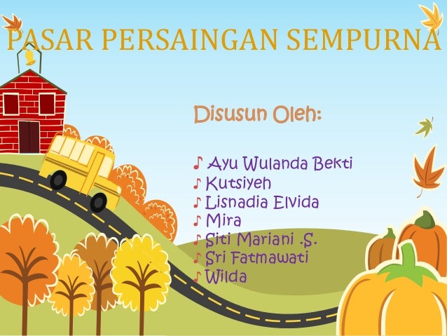 Pasar Persaingan Sempurna Semester 1