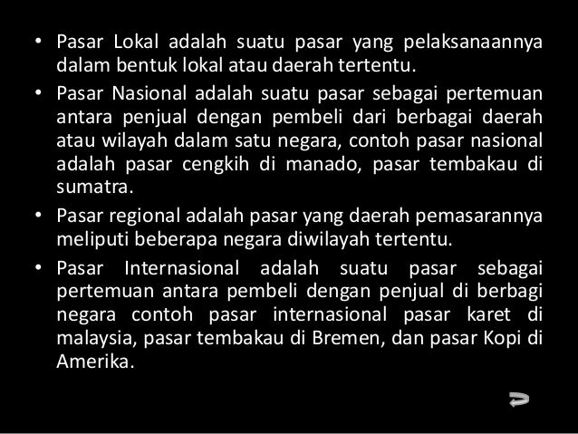 contoh pasar nyata Pasar persaingan sempurna ppt