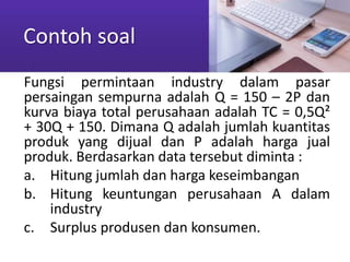 Pasar persaingan sempurna