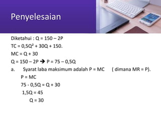Pasar persaingan sempurna