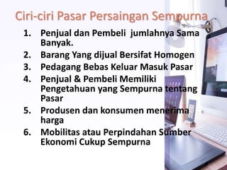 Pasar persaingan sempurna