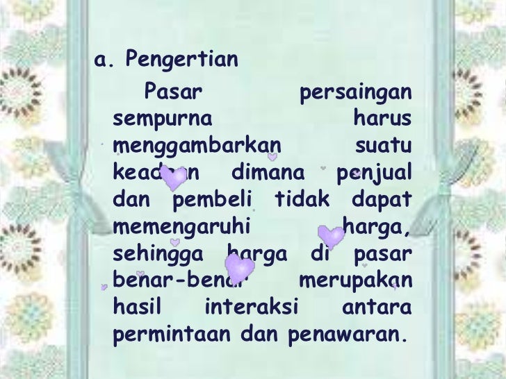 Pasar persaingan sempurna pdf soal kita