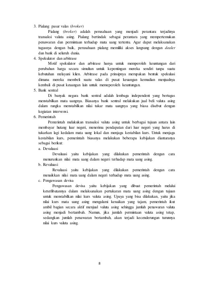 Definisi pasar valuta asing