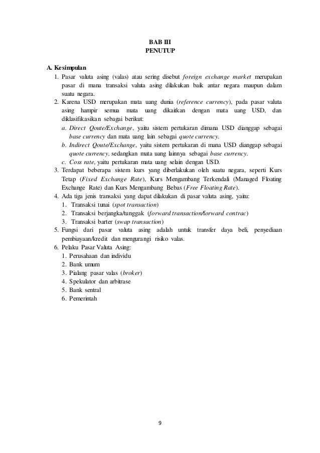 Definisi pasar valuta asing