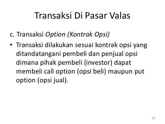 Tarif kontrak valuta asing