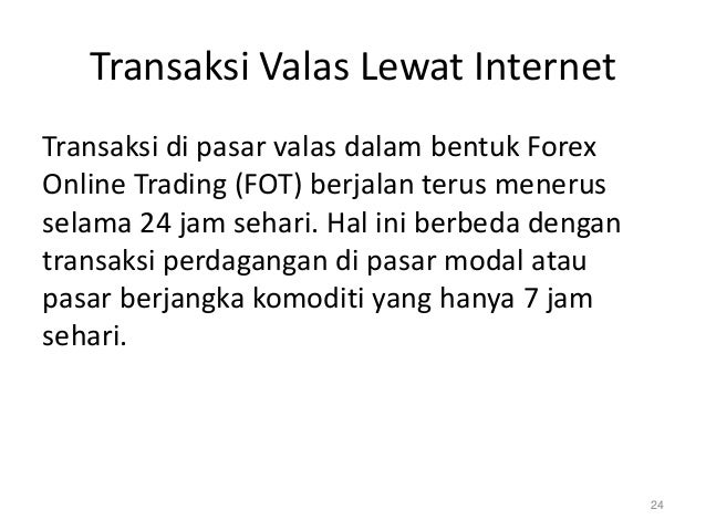 Perdagangan pasar valuta asing