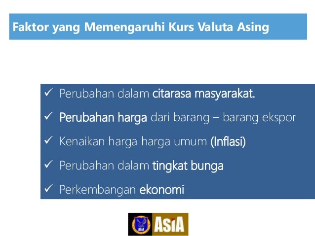 Faktor-faktor yang mempengaruhi pasar valuta asing
